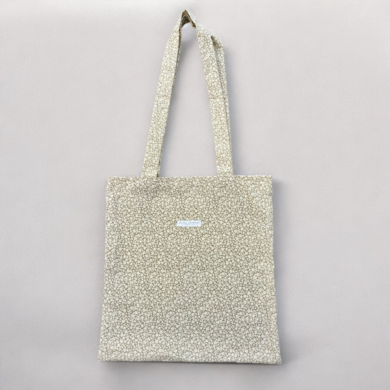 Handmade Cream Floral Tote