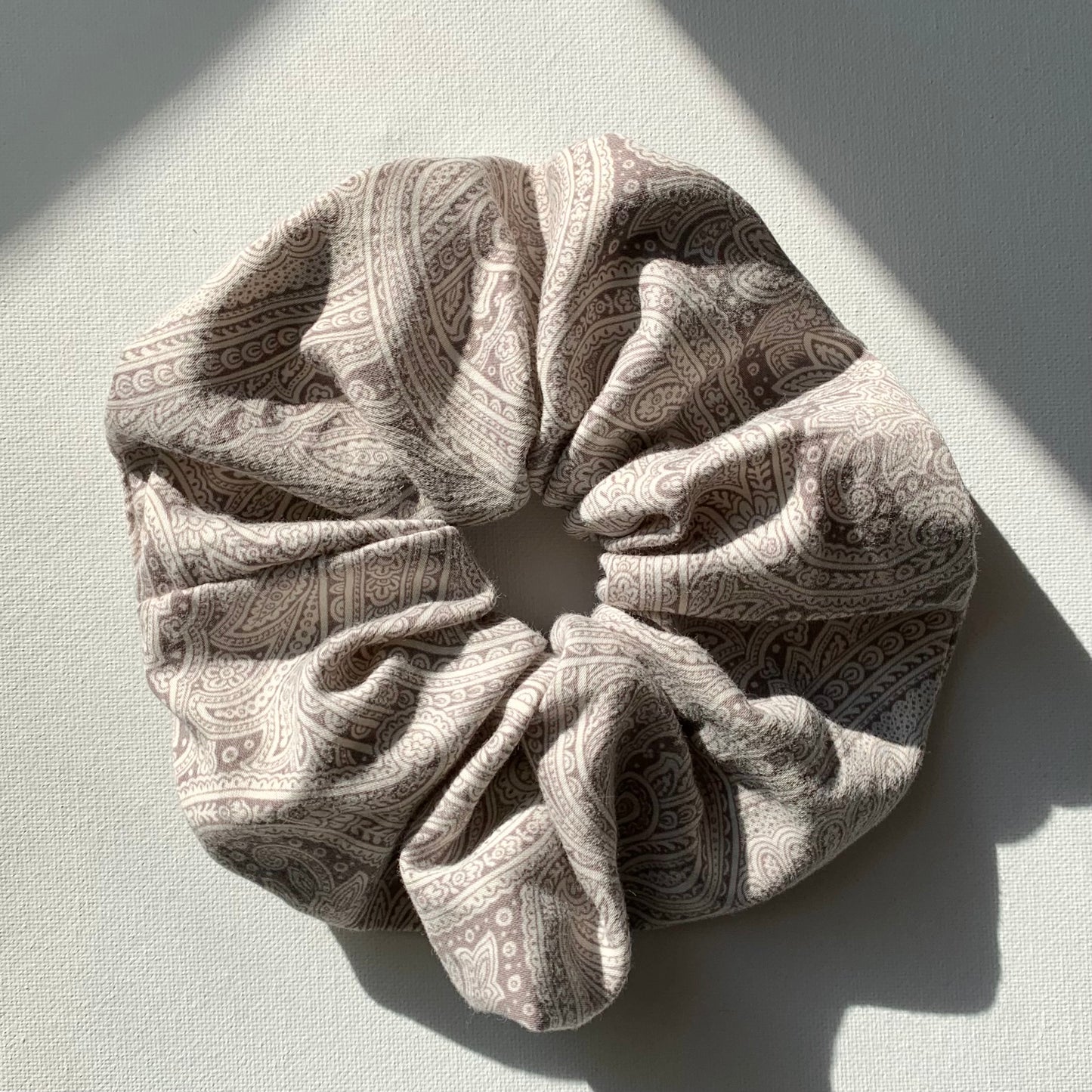 Purple Paisley Scrunchie - Oversized