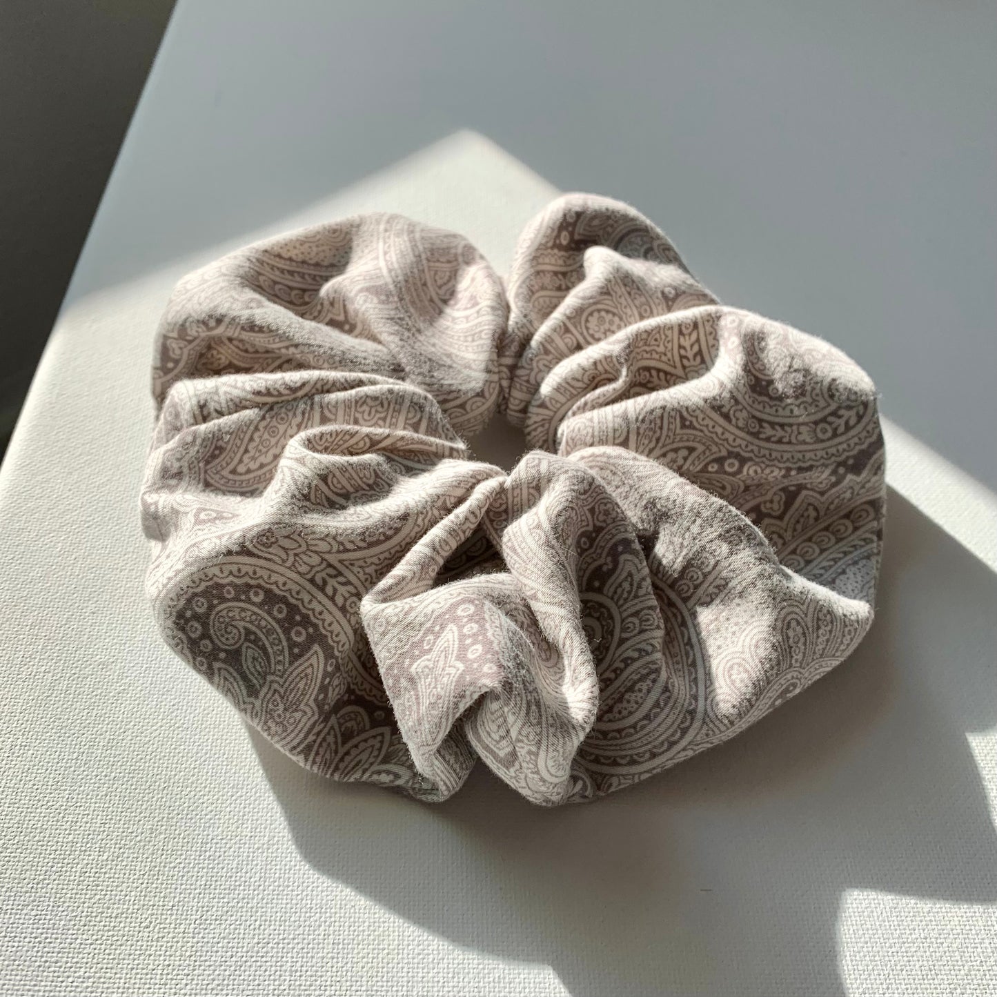 Purple Paisley Scrunchie - Oversized