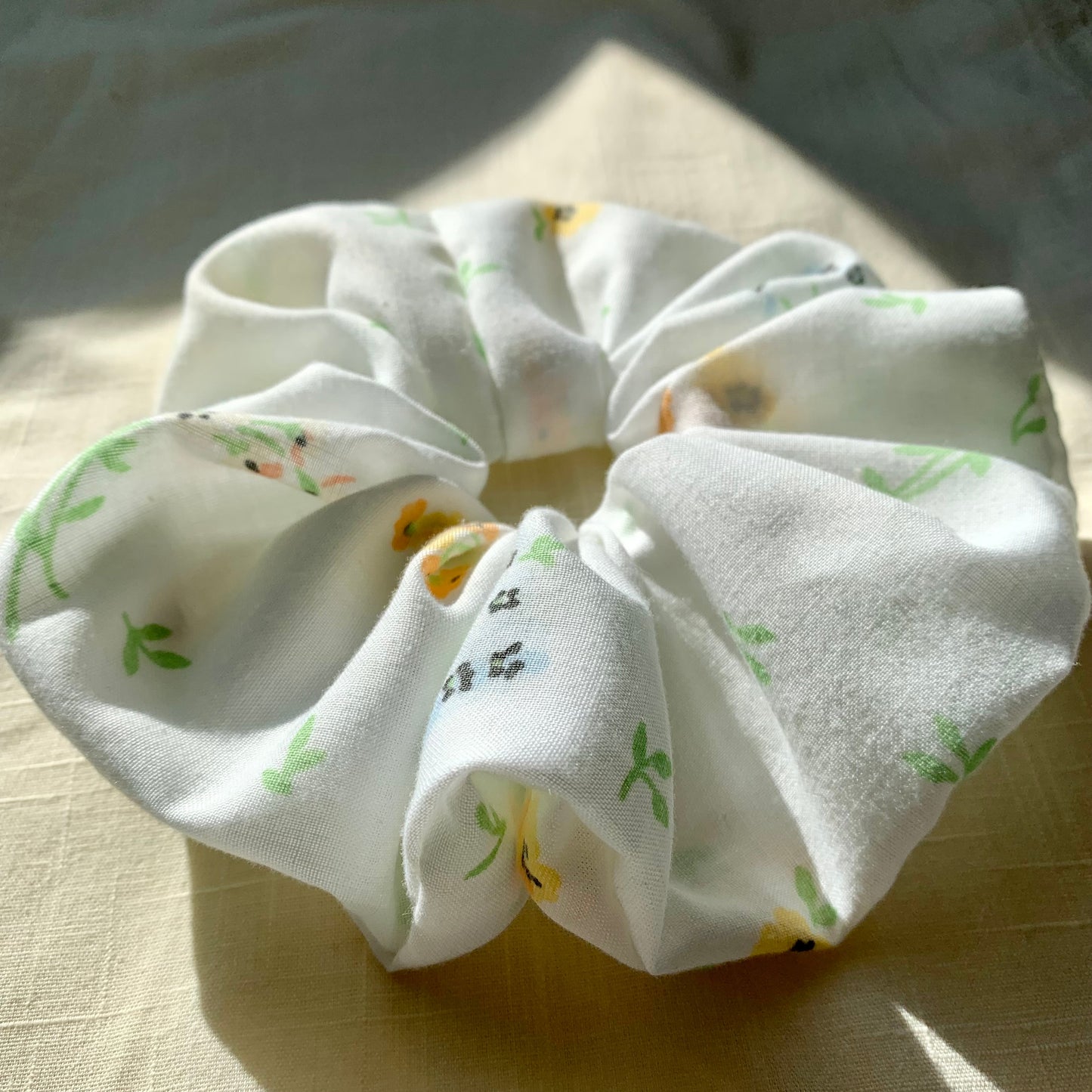 Floral Printed Scrunchie - Oversized