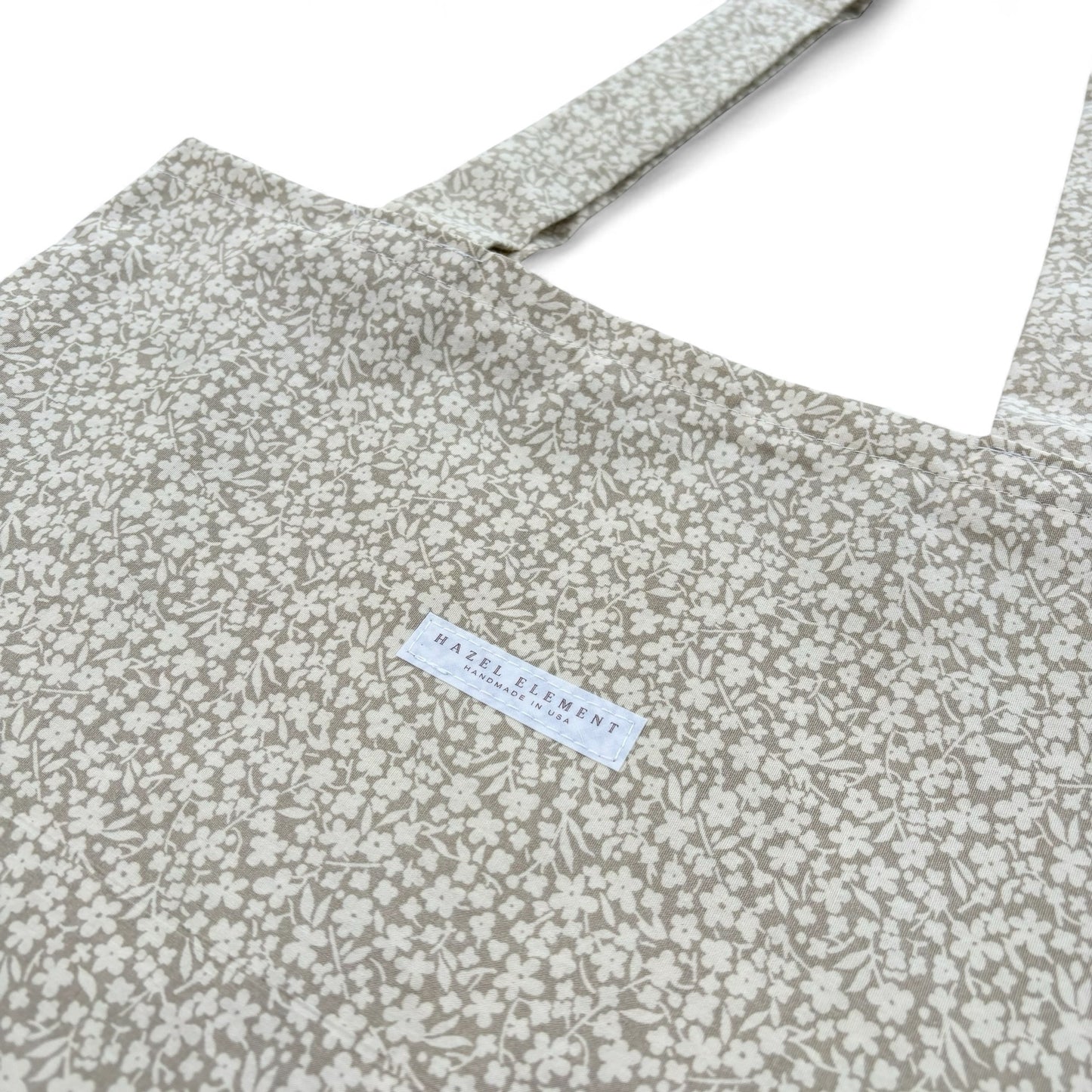Handmade Cream Floral Tote