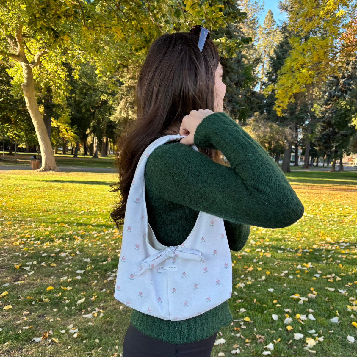 Slouch Shoulder Bag - Flower Print