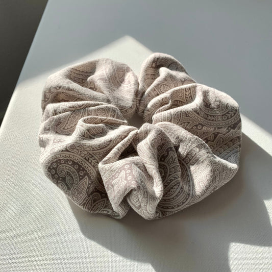 Purple Paisley Scrunchie - Oversized
