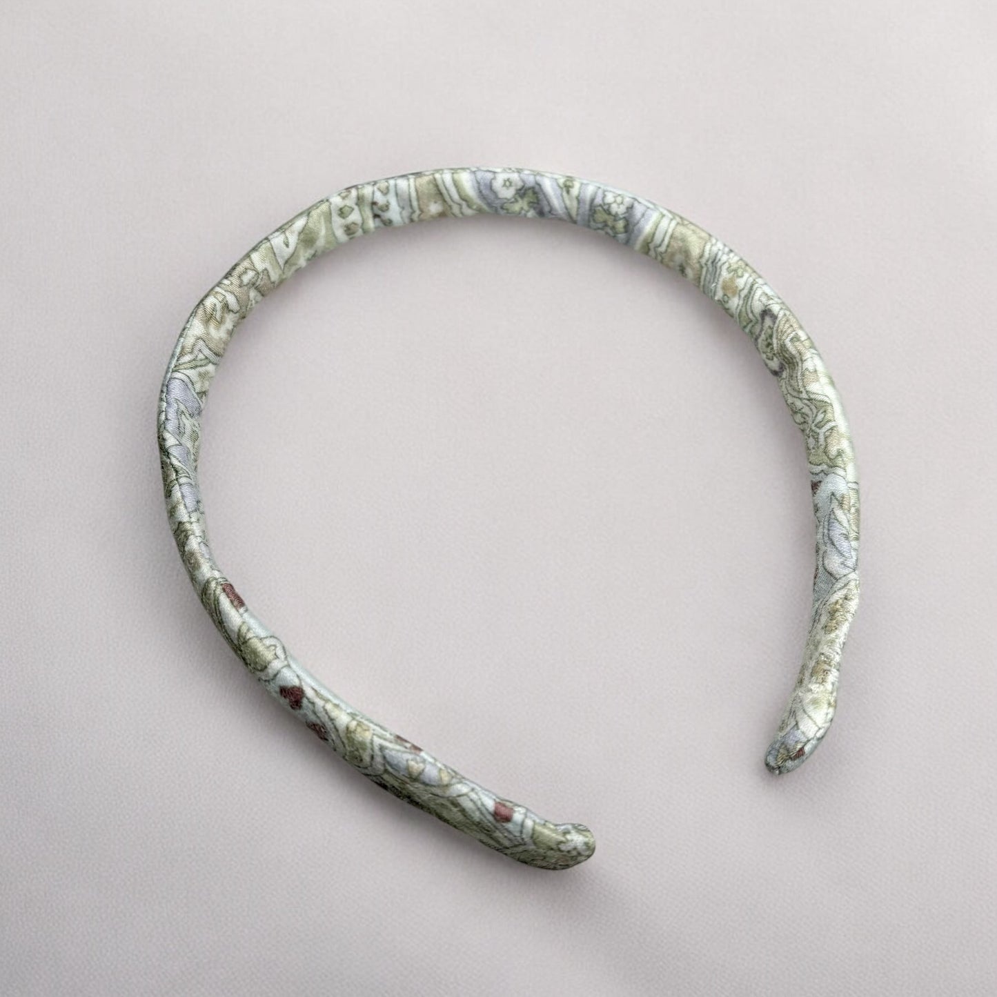 Handmade White Paisley Headband