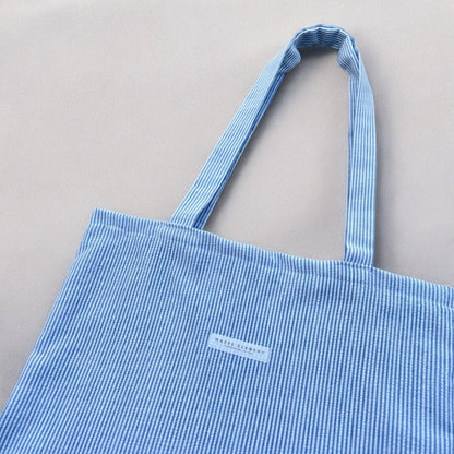 Handmade Baby Blue Striped Tote